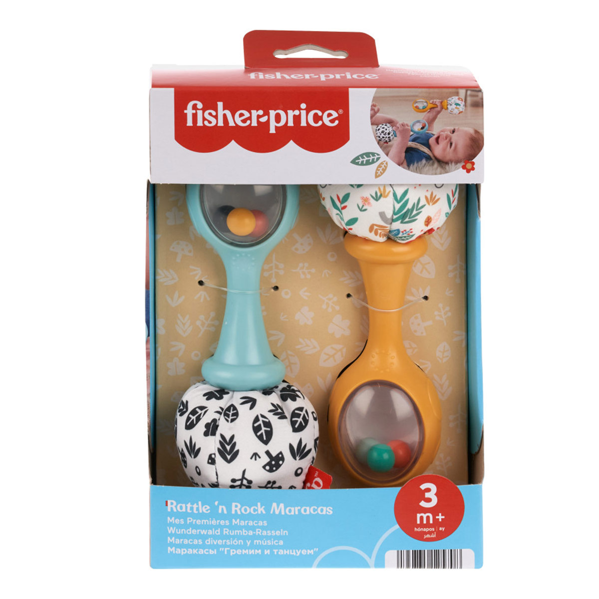 JUGUETE FISHER PRICE SONAJAS BEBÉS RATTLE ’N ROCK - 6