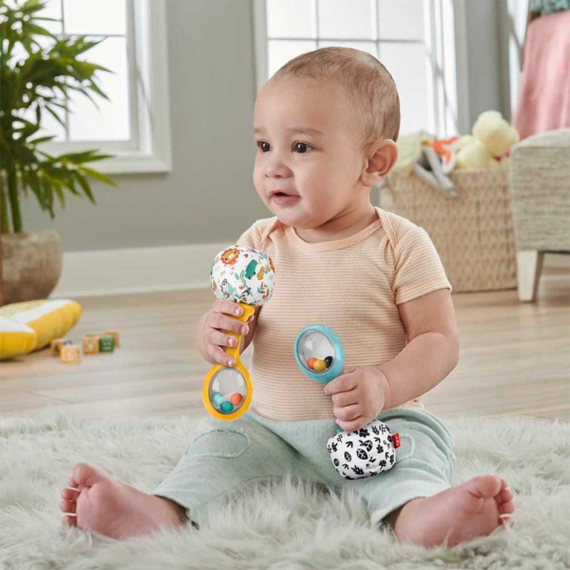 JUGUETE FISHER PRICE SONAJAS BEBÉS RATTLE ’N ROCK - 8