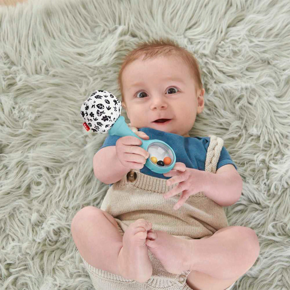 JUGUETE FISHER PRICE SONAJAS BEBÉS RATTLE ’N ROCK - 9