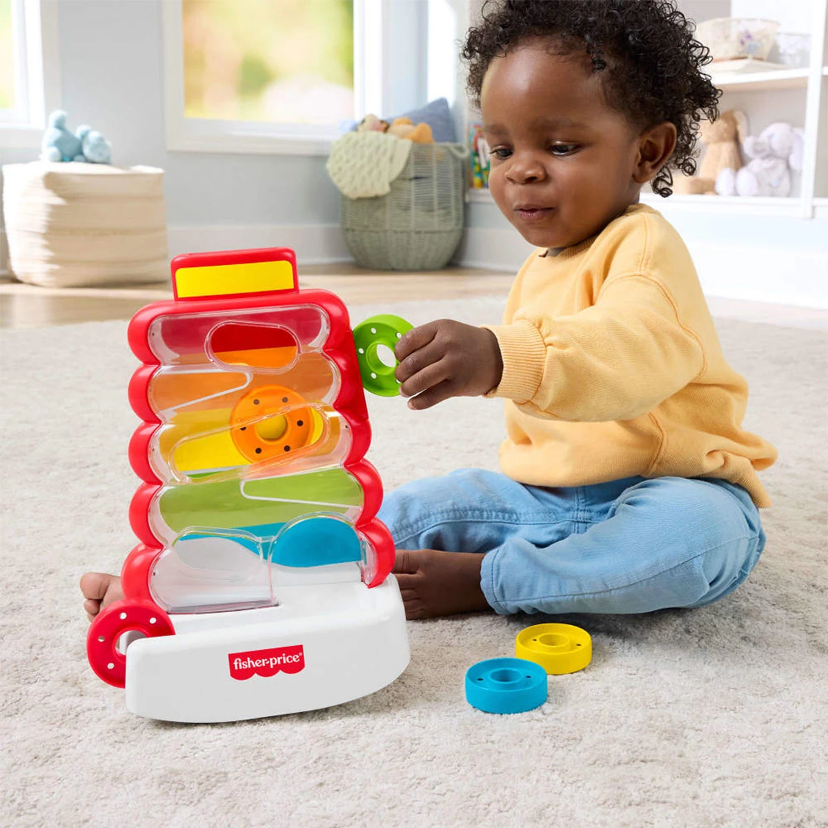 JUGUETE FISHER PRICE APILADOR DROP THROUGH ROCK‑A‑STACK - 2