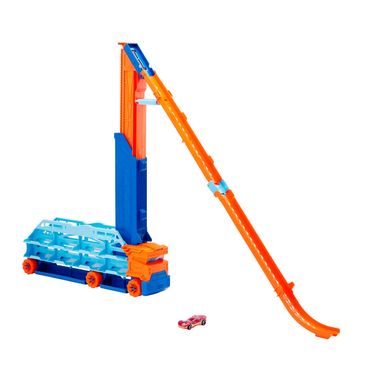 PISTA JUGUETE HOT WHEELS CITY TRANSPORTADOR CAÍDA RÁPIDA - 4
