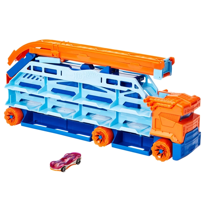 PISTA JUGUETE HOT WHEELS CITY TRANSPORTADOR CAÍDA RÁPIDA - 5