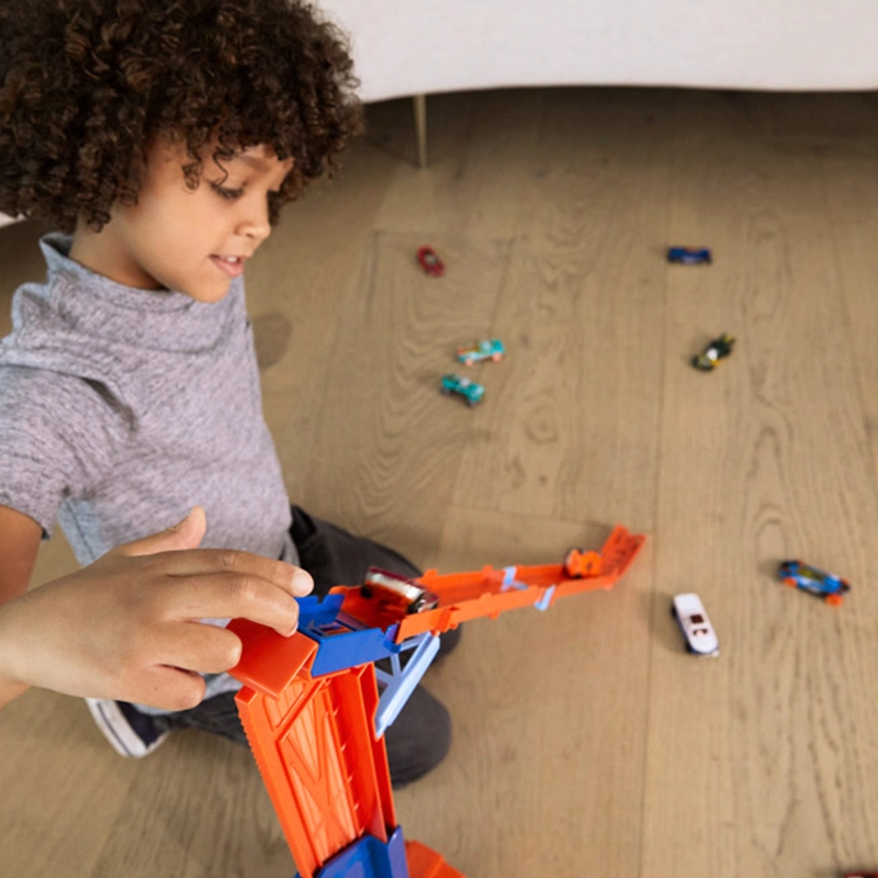 PISTA JUGUETE HOT WHEELS CITY TRANSPORTADOR CAÍDA RÁPIDA - 6