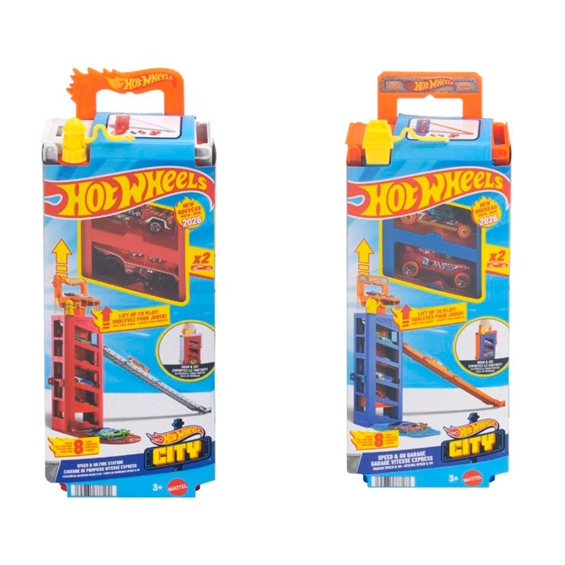 PISTA JUGUETE HOT WHEELS CITY ESTACIONAMIENTO PORTÁTIL - 1