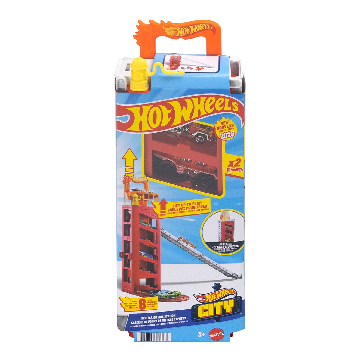 PISTA JUGUETE HOT WHEELS CITY ESTACIONAMIENTO PORTÁTIL - 2