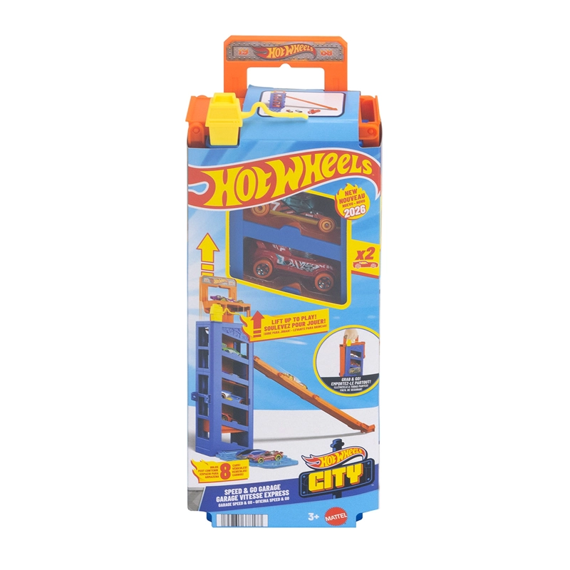 PISTA JUGUETE HOT WHEELS CITY ESTACIONAMIENTO PORTÁTIL - 3
