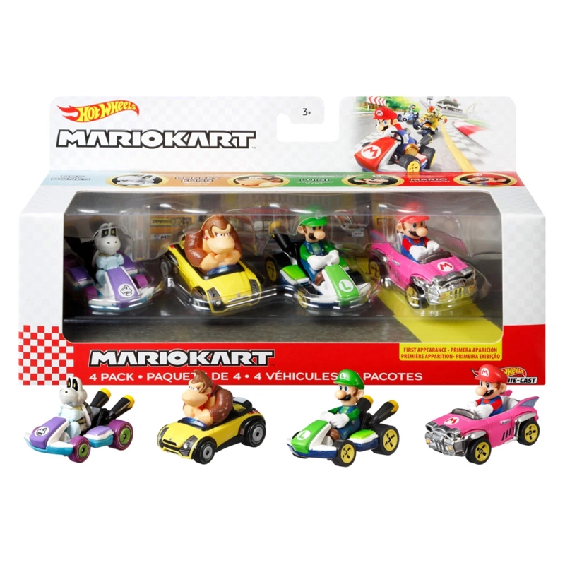 AUTO JUGUETE HOT WHEELS MARIO KART PAQUETE 4 AUTOS - 9
