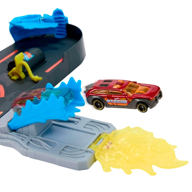 PISTA JUGUETE HOT WHEELS  SUPER PISTA ESTACIÓN DE BOMBEROS - 2
