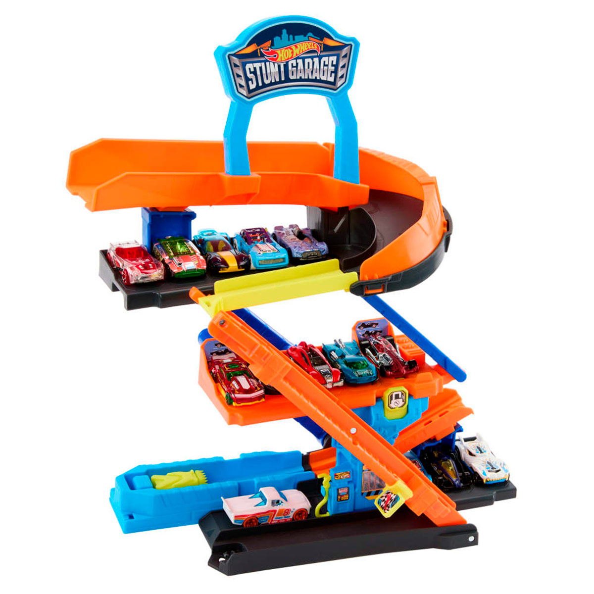 PISTA JUGUETE HOT WHEELS CITY GARAGE DE ACROBACIAS CIRCUITO VERTICAL - 4