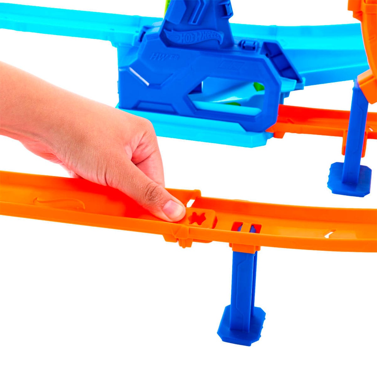 PISTA JUGUETE HOT WHEELS PISTA DE ACROBACIAS LANZA Y CHOCA - 3