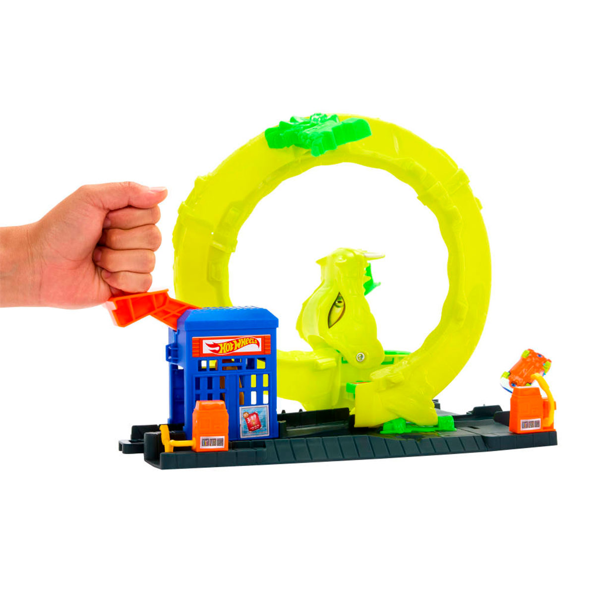 PISTA  JUGUETE HOT WHEELS CITY NÉMESIS SET PISTA MONSTRUO - 8