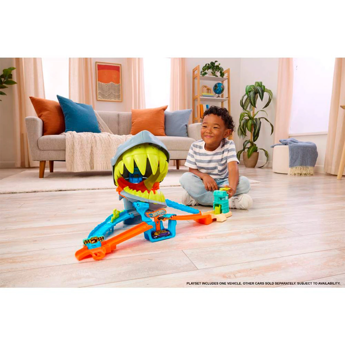 PISTA JUGUETE HOT WHEELS PISTA TIBURÓN CIRCUITO ACROBACIAS - 6
