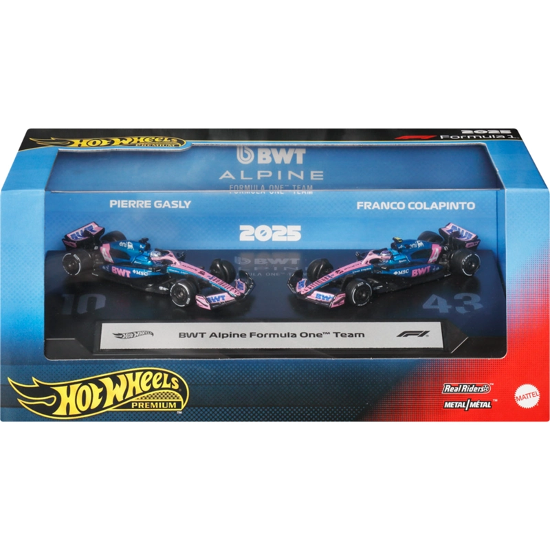 VEHÍCULOS HOT WHEELS PAQUETE SORPRESA DOS AUTOS RACING - 9