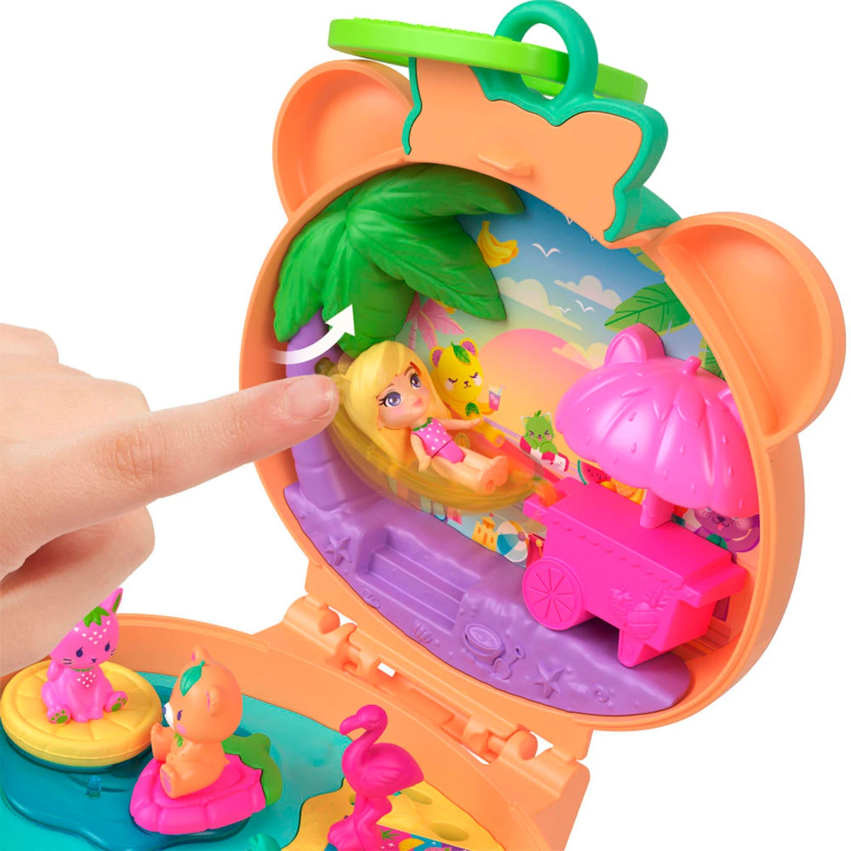MUÑECA POLLY POCKET OSITO DE PELUCHE JUEGO COMPACTO - 4