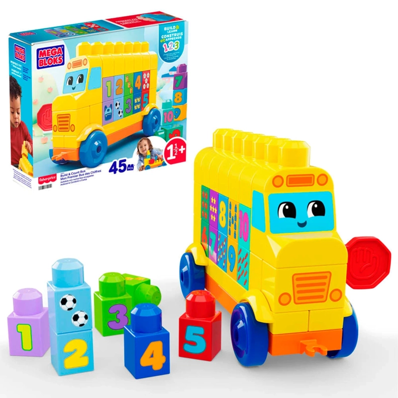 AUTOBÚS ARMA Y CUENTA MEGA BLOKS 1.5 AÑOS EN ADELANTE - 1