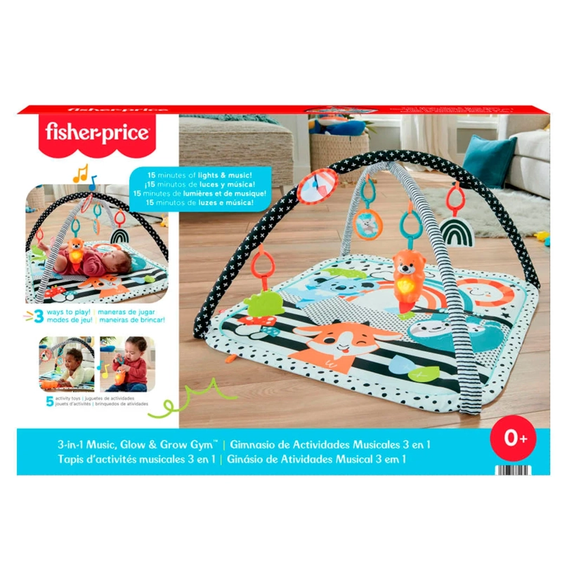 GIMNASIO DE ESTIMULACIÓN FISHER-PRICE ACTIVIDADES MUSICALES 3 EN 1 - 6