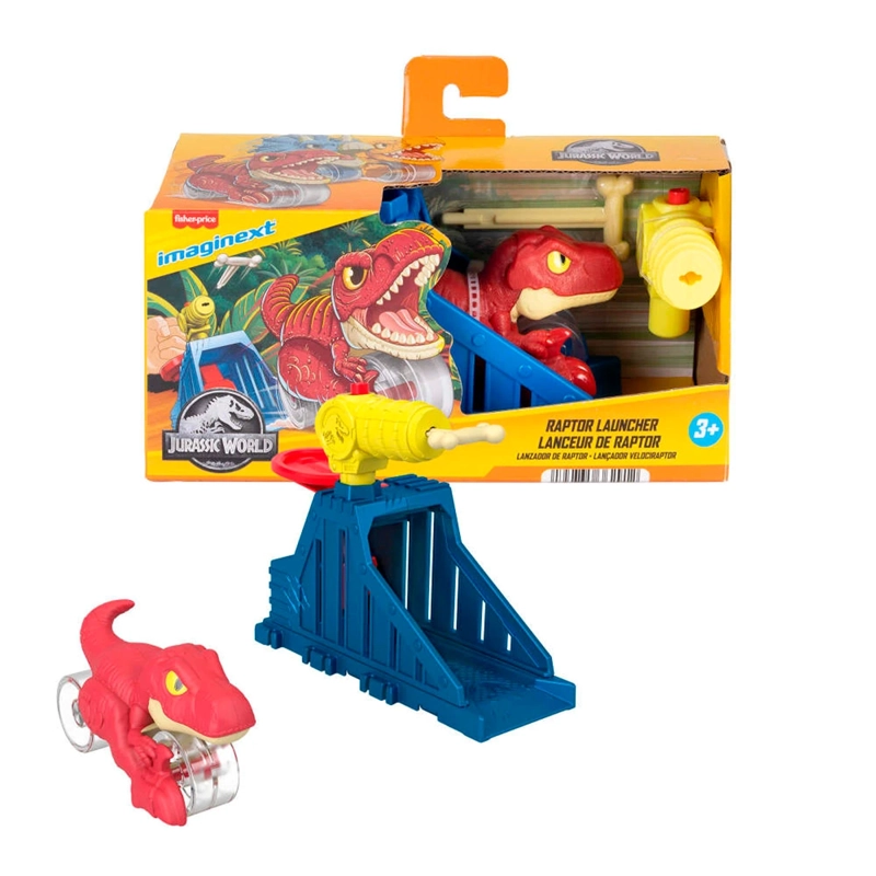 IMAGINEXT JURASSIC WORLD LANZADOR CON DINOSAURIO 3 AÑOS+ - 5