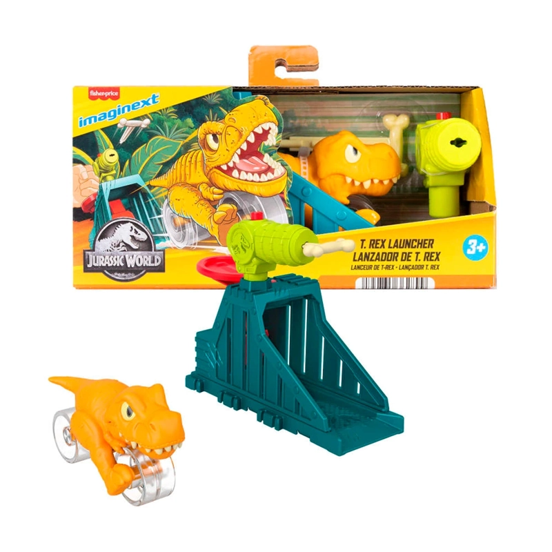 IMAGINEXT JURASSIC WORLD LANZADOR CON DINOSAURIO 3 AÑOS+ - 8