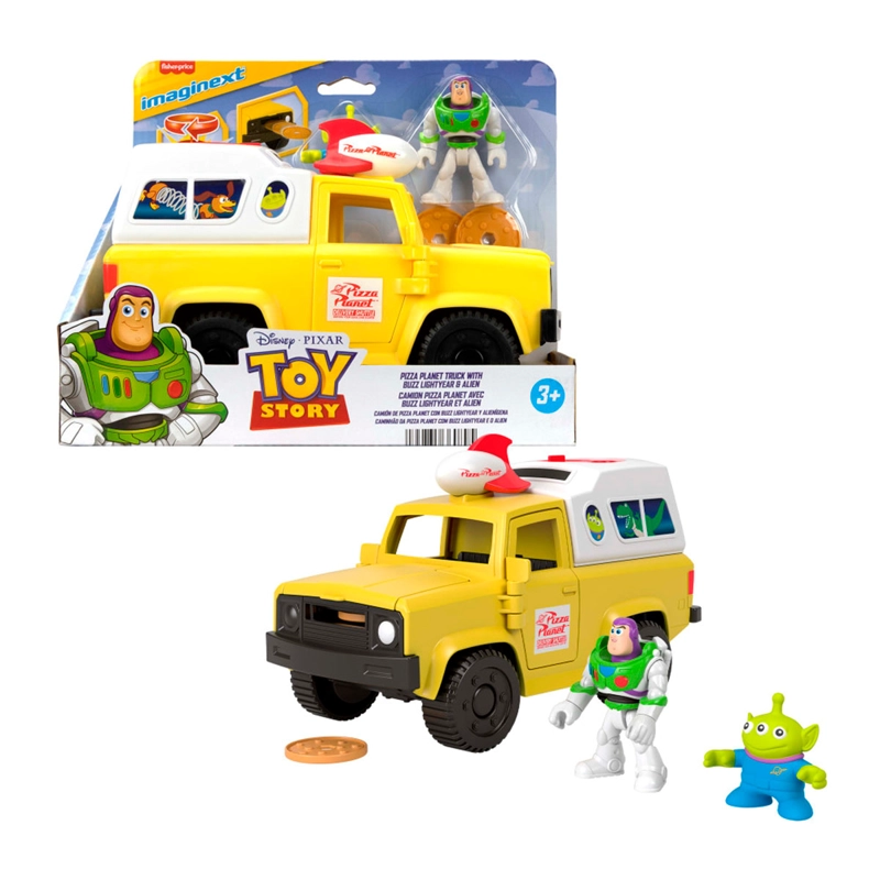 IMAGINEXT TOY STORY CAMIONETA PIZZA PLANET VEHÍCULO 3 AÑOS+ - 1
