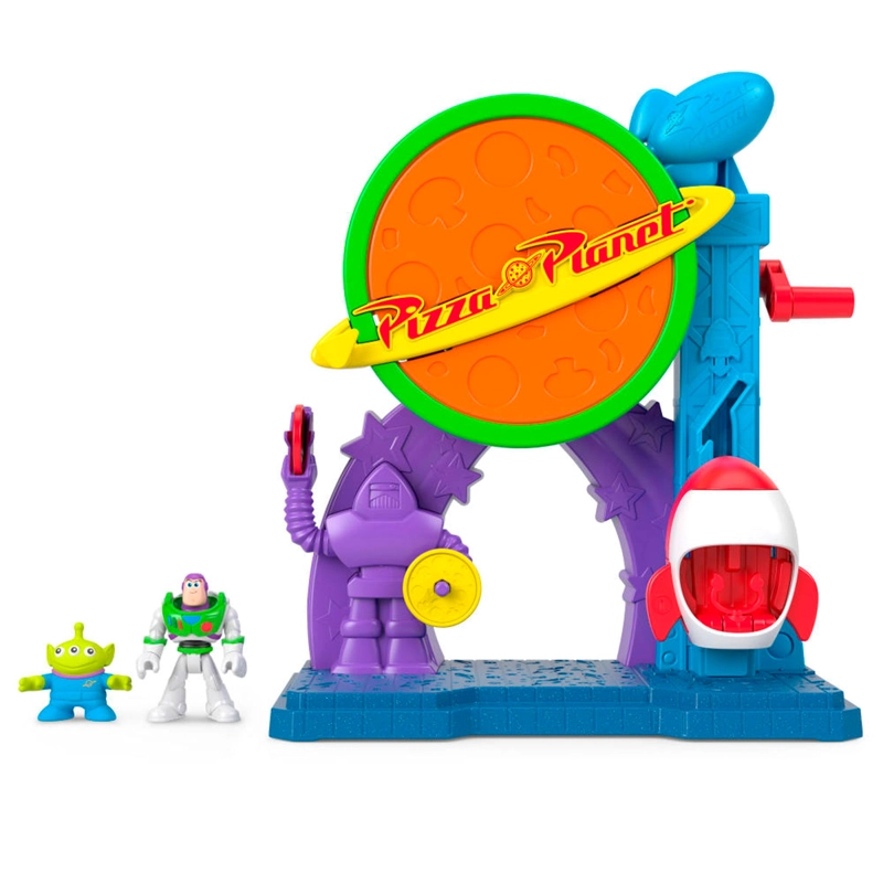 IMAGINEXT TOY STORY PIXAR PIZZA PLANET SET BUZZ ALIEN 3+ - 1