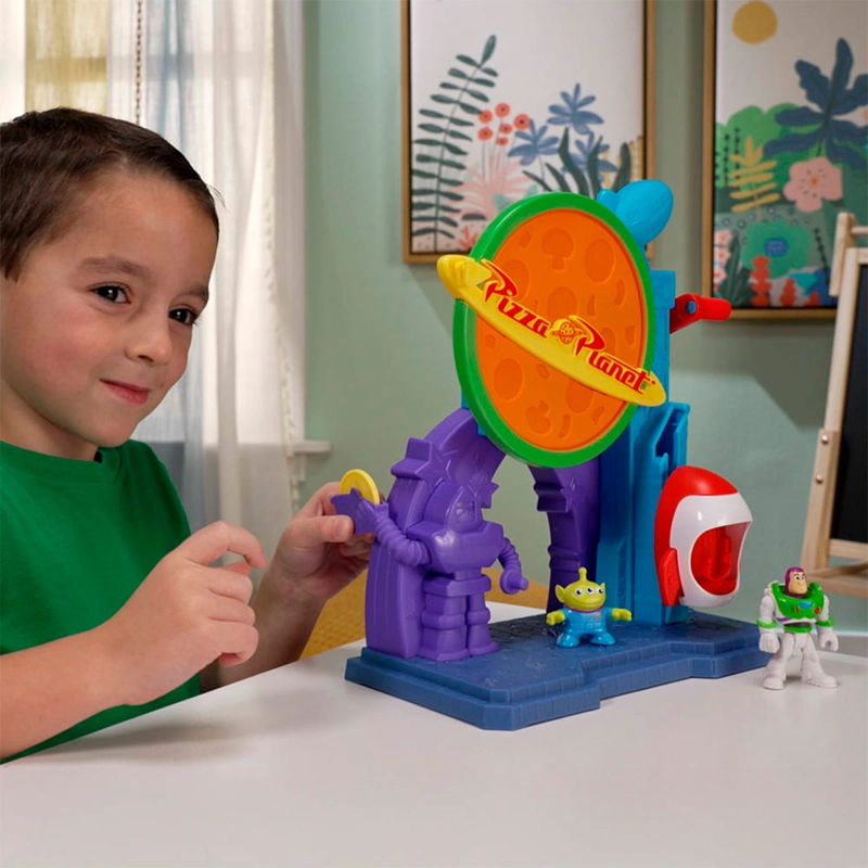 IMAGINEXT TOY STORY PIXAR PIZZA PLANET SET BUZZ ALIEN 3+ - 2