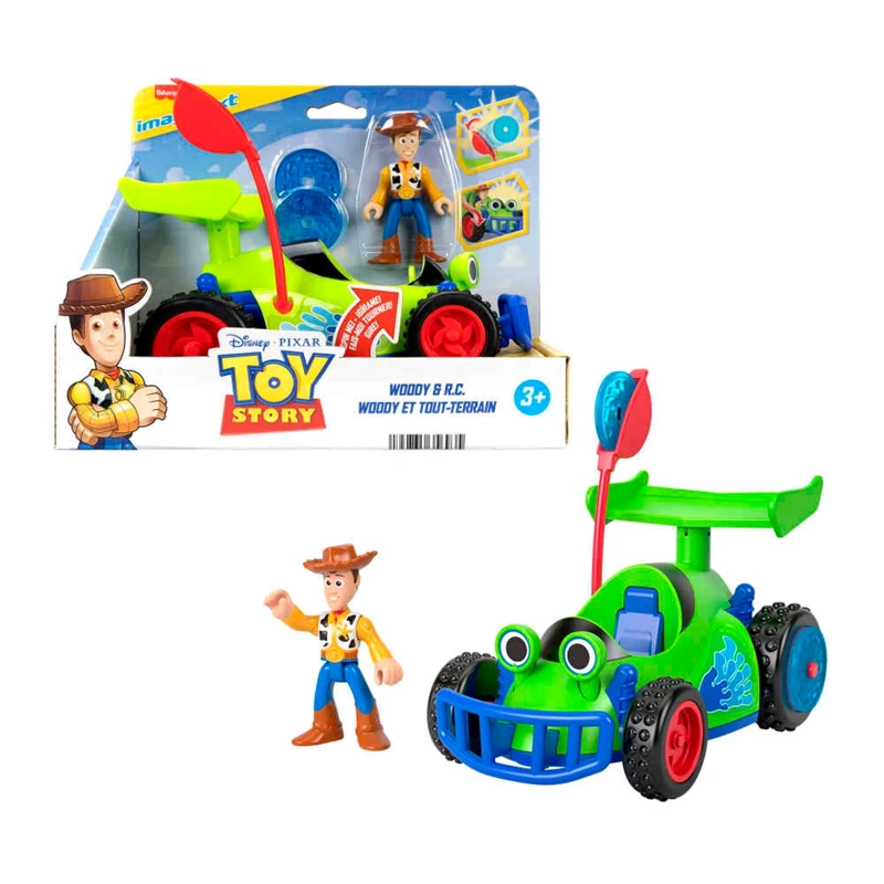 FIGURA DE ACCIÓN IMAGINEXT TOY STORY PIXAR WOODY RC CON VEHÍCULO - 1
