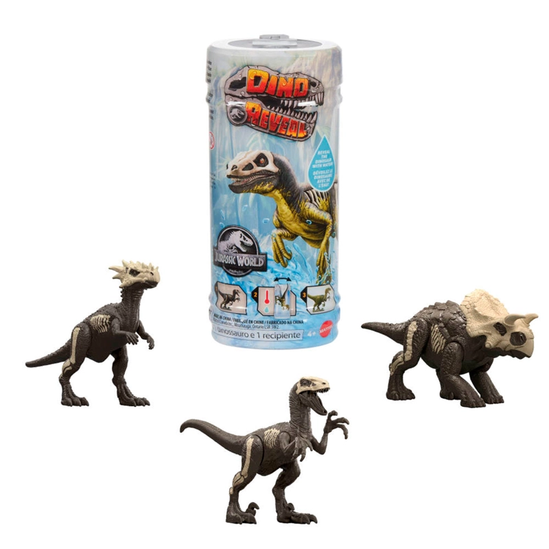 JURASSIC WORLD, DINOSAURIO DE JUGUETE, DINO REVEAL - 1