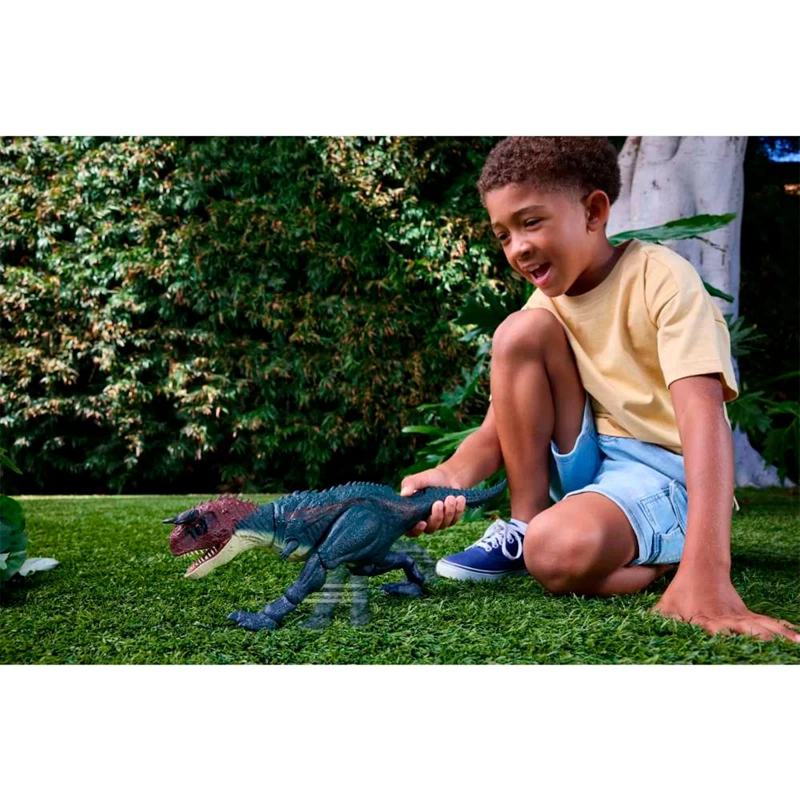 JURASSIC WORLD DINOSAURIO CARNOTAURUS EMBISTE MUERDE 4 AÑOS+ - 2