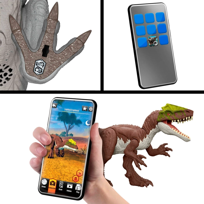 JURASSIC WORLD DINOSAURIO CARNOTAURUS EMBISTE MUERDE 4 AÑOS+ - 11
