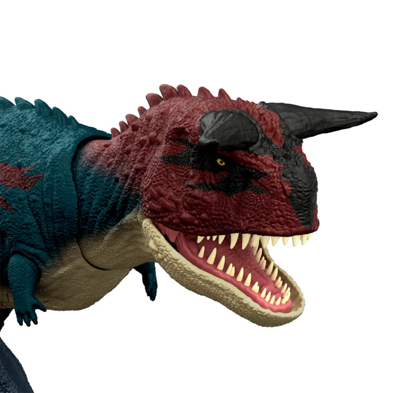 JURASSIC WORLD DINOSAURIO CARNOTAURUS EMBISTE MUERDE 4 AÑOS+ - 3