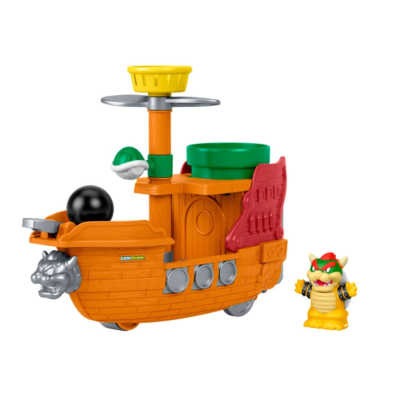 FIGURA ACCIÓN LITTLE PEOPLE NINTENDO BARCO BOWSER SUPER MARIO - 1