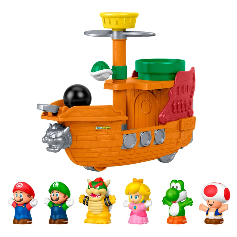 FIGURA ACCIÓN LITTLE PEOPLE NINTENDO BARCO BOWSER SUPER MARIO - 7