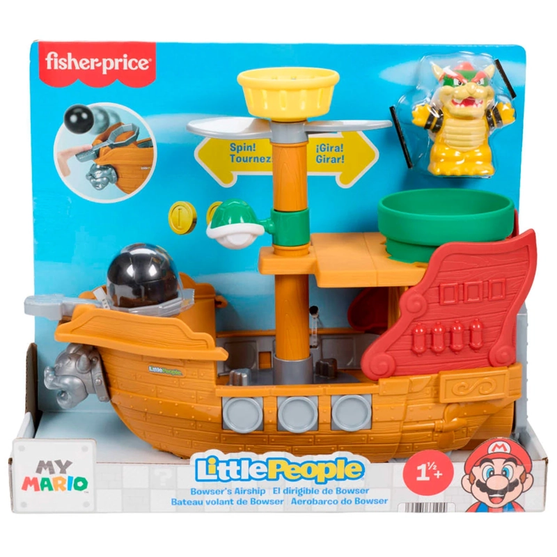 FIGURA ACCIÓN LITTLE PEOPLE NINTENDO BARCO BOWSER SUPER MARIO - 8