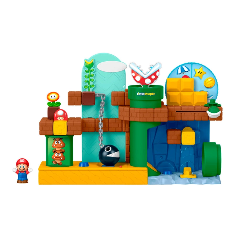 FIGURA ACCIÓN LITTLE PEOPLE NINTENDO PLAYSET MUNDO MARIO BROS - 1