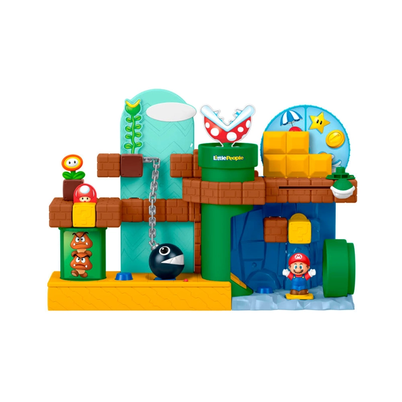 FIGURA ACCIÓN LITTLE PEOPLE NINTENDO PLAYSET MUNDO MARIO BROS - 2
