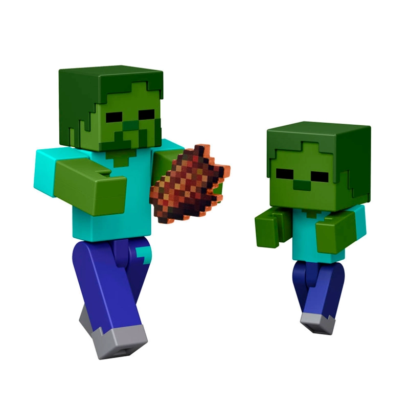 MINECRAFT FIGURA CON PIEDRA ROJA 8.25 CM DE ALTURA 6+ - 9
