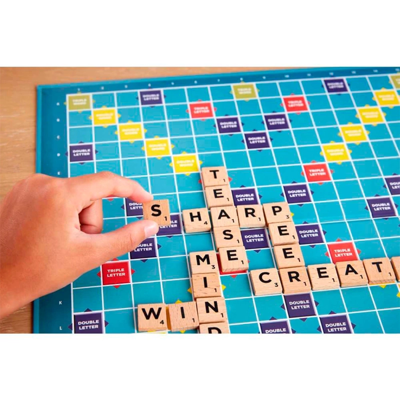 SCRABBLE JUEGO DE MESA DE MADERA CLÁSICO 8+ AÑOS - 4