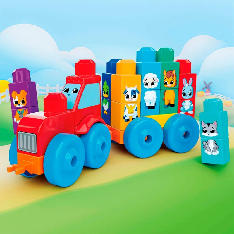 TRACTOR ARMA Y COMBINA MEGA BLOKS 1.5 AÑOS EN ADELANTE - 5