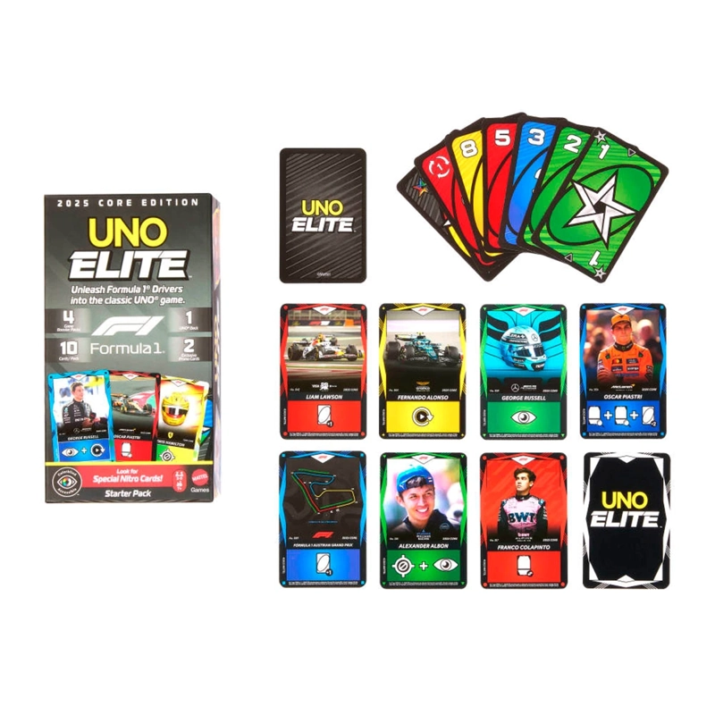 UNO ELITE F1 STARTER PACK JUEGO DE CARTAS 7+ - 3
