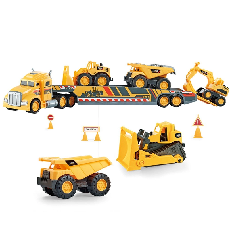 MEGA SET CONSTRUCCIÓN ULTRA TOYS CON CAMIÓN TRANSPORTADOR Y VEHÍCULOS - 3