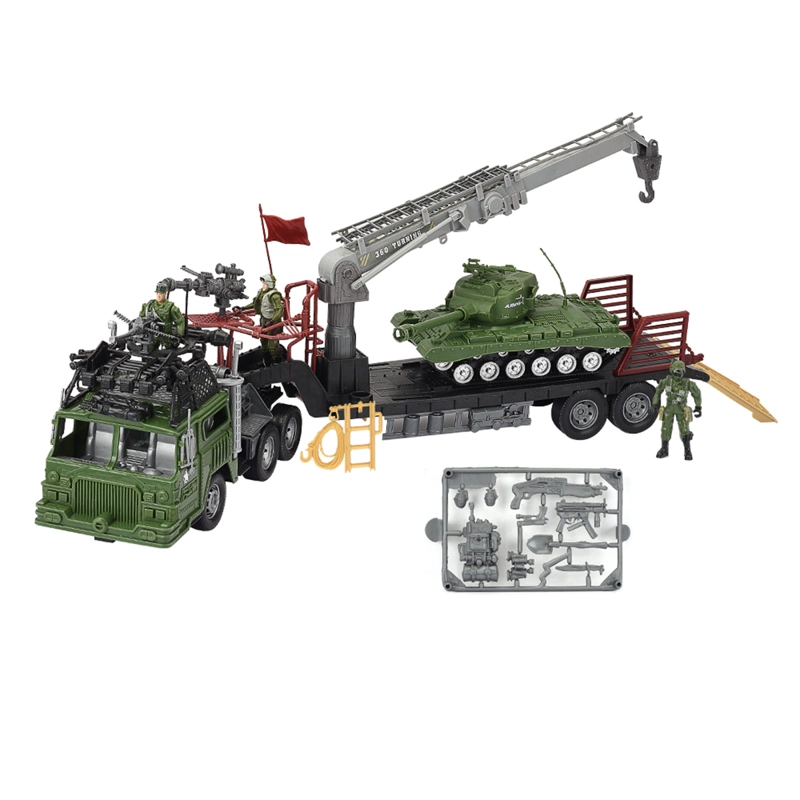 SET DE JUEGO MILITAR ULTRA TOYS CON TRANSPORTADOR TANQUE Y SOLDADOS - 1
