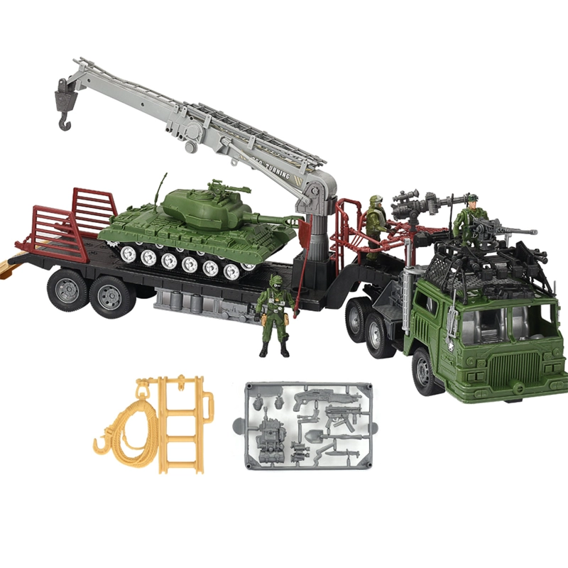 SET DE JUEGO MILITAR ULTRA TOYS CON TRANSPORTADOR TANQUE Y SOLDADOS - 3