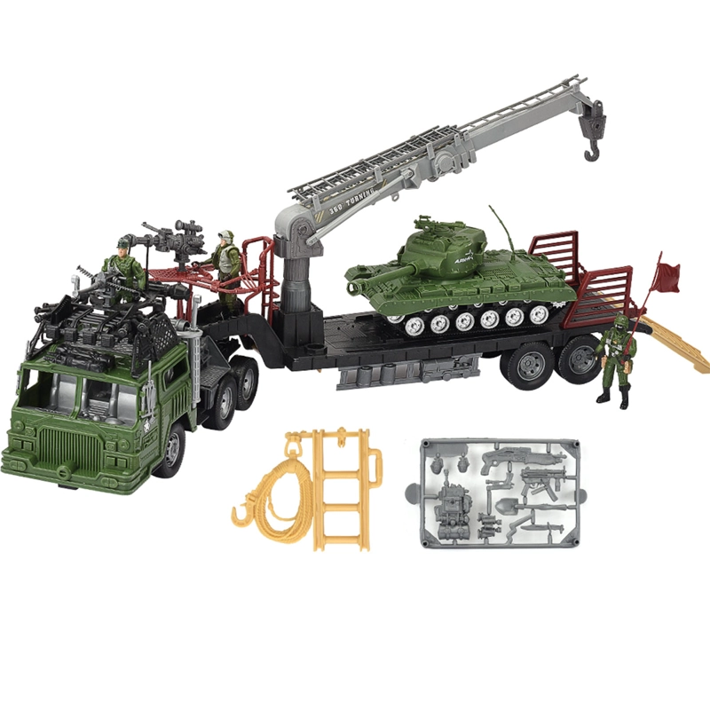 SET DE JUEGO MILITAR ULTRA TOYS CON TRANSPORTADOR TANQUE Y SOLDADOS - 4