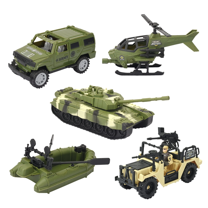 SET DE JUEGO MILITAR ULTRA TOYS REAL HERO CON HELICOPTERO Y TANQUE - 1