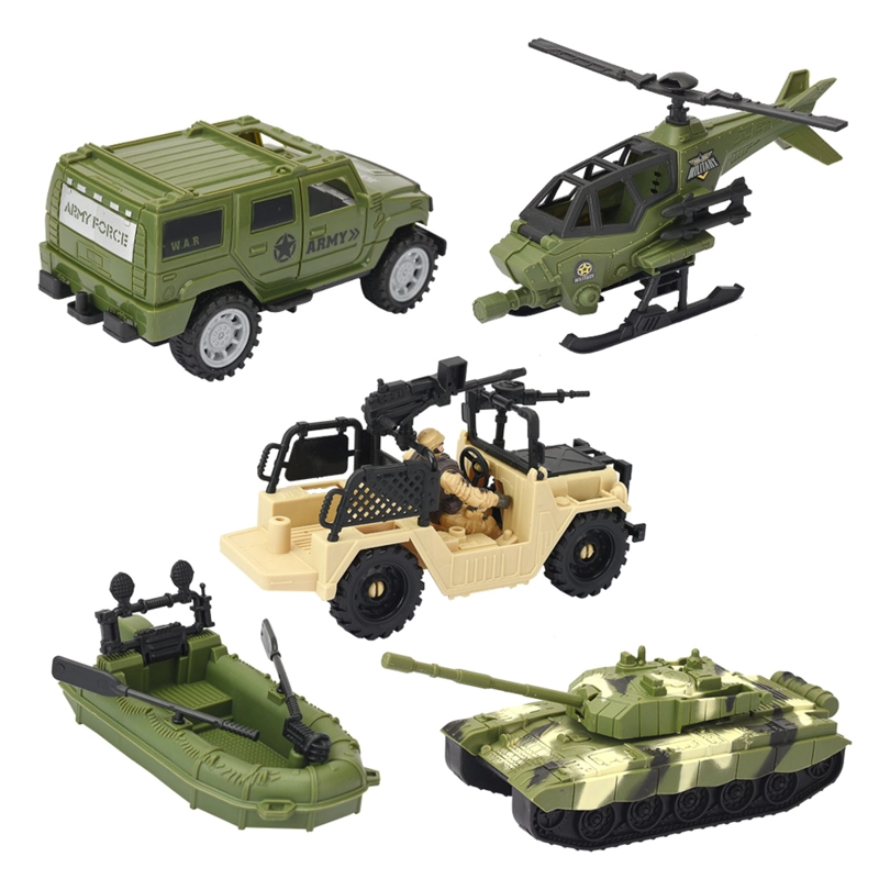 SET DE JUEGO MILITAR ULTRA TOYS REAL HERO CON HELICOPTERO Y TANQUE - 2