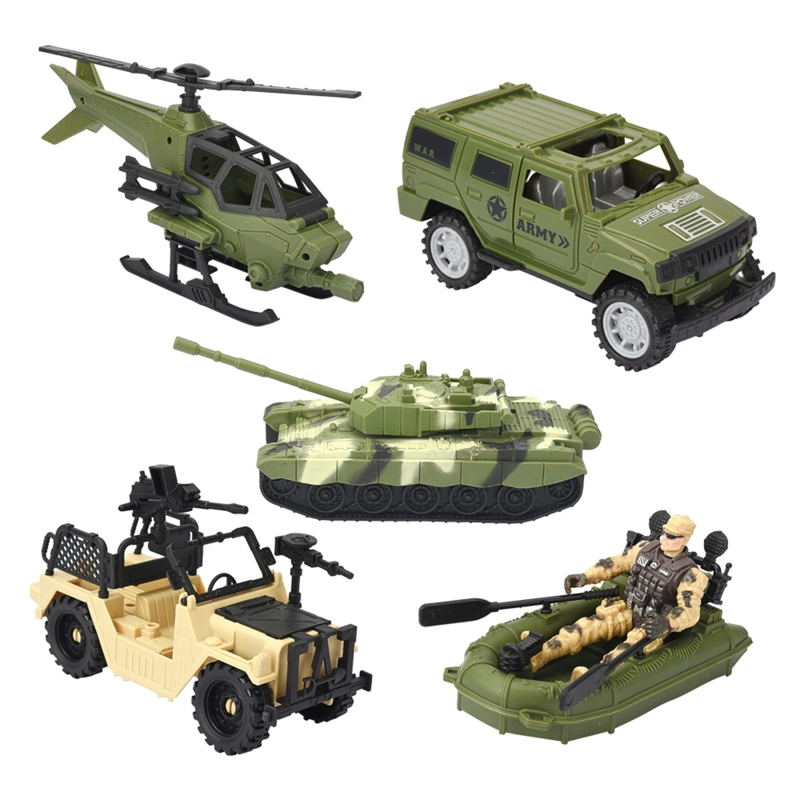 SET DE JUEGO MILITAR ULTRA TOYS REAL HERO CON HELICOPTERO Y TANQUE - 3