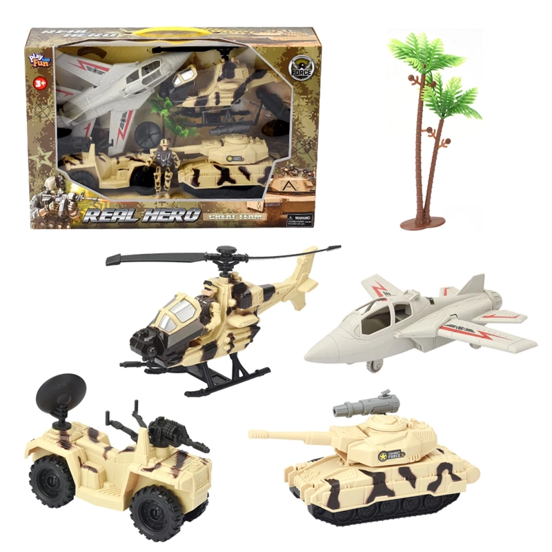 SET DE JUEGO MILITAR ULTRA TOYS RESCATE REAL HERO CON AVIÓN Y TANQUE - 4