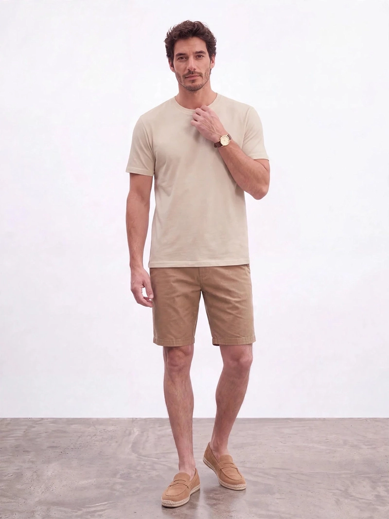 BERMUDA HOMBRE SPAVALDI ALGODÓN CALCE CHINO - 1