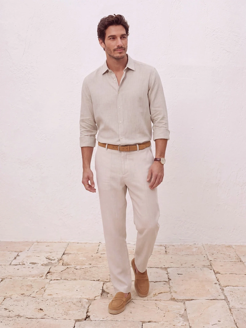 CAMISA HOMBRE SPAVALDI LINO MANGA LARGA - 4