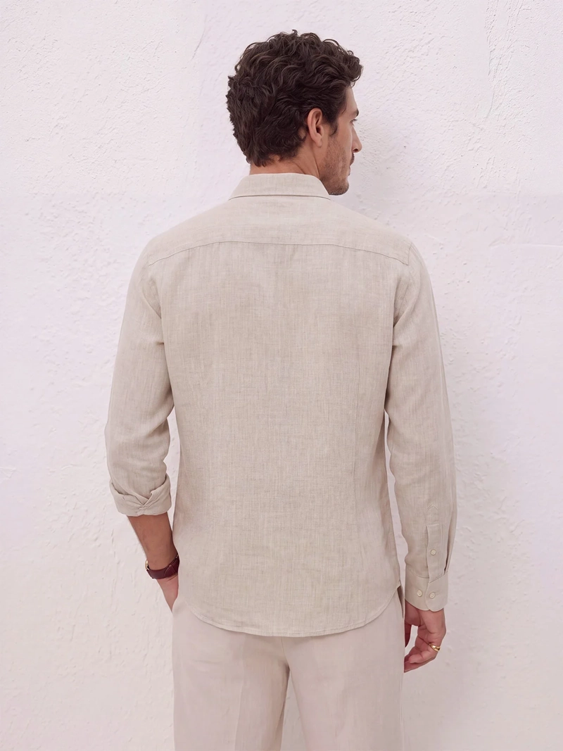 CAMISA HOMBRE SPAVALDI LINO MANGA LARGA - 2